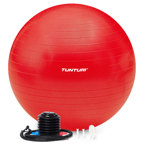 Фитбол Tunturi 55 см, красный, антивзрывной