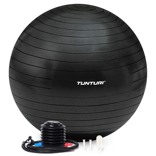 Фитбол Tunturi 75 см, черный, антивзрывной