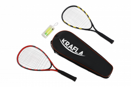 KRAFLA S-SP500 Набор для спидминтона с ракетками (2шт) и воланами (3шт) в чехле