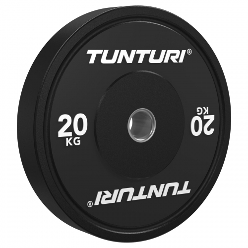 Диск бамперный Tunturi Platinum, черный, 20 кг