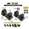 Гантели регулируемые MX Select MX70-100 EVO, рифленая стальная рукоять, вес 5.9-32.2 кг, пара