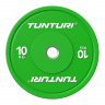 Диск бамперный Tunturi Platinum, зеленый, 10 кг